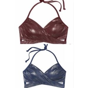 Victoria’s Secret PINK swim tops both size medium